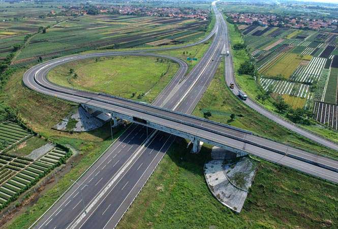 Jalan tol Pejagan-Pemalang, Brebes Timur, Jawa Tengah. - ANTARA/Oky Lukmansyah